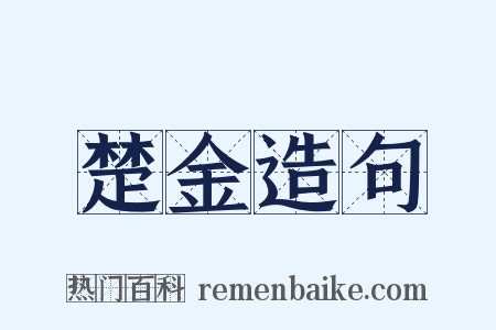 楚金造句是什么意思的图片